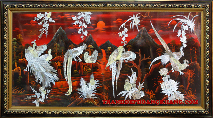 TRANH SƠN MÀI TỨ QUÝ 